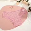 Seamless Lace Trim Briefs Transparent Perspective Underwear Breathable Women Lace Panties  Female