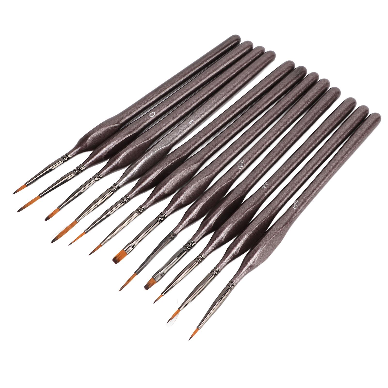 

12 шт. Детальная кисть эргономичная треугольная ручка сбалансированный устойчивый инструмент для рисования акриловыми красками