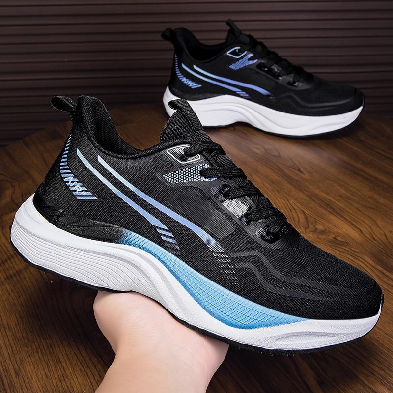Spring and Autumn new soft-soled lightweight and breathable casual sports shoes thick-soled shock-absorbing, non-slip and wear-resistant running shoes