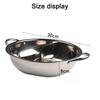 30CM Hot Pot with Divider Stainless Steel Household Thick Hot Pot Chinese Hot Pot for Cooking Serving Kitchen Soup Cooking Pot