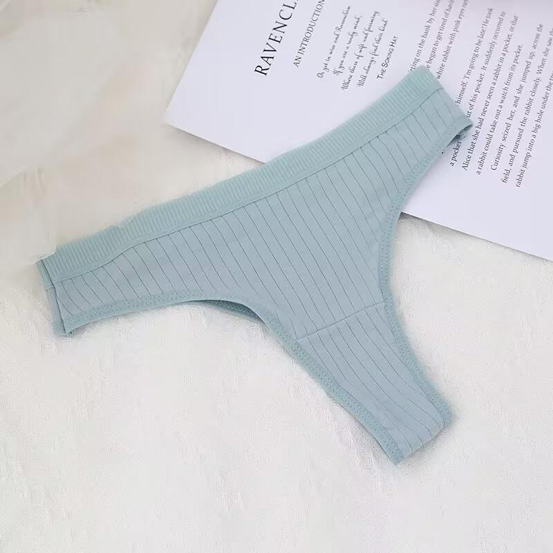 Women Cotton Panties M-XL Comfortable Thongs Underwear Women Bikini Underpants Sexy Low-rise Girl's T-back Panties