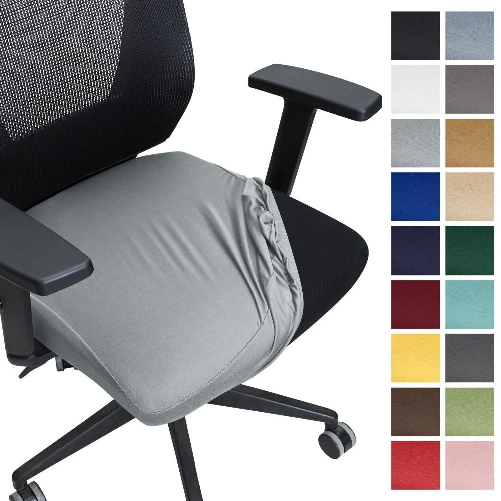 Fashion Removable Office Chair Seat Covers Stretch Solid Color Chair Dustproof Cover Washable Chair Cover Home