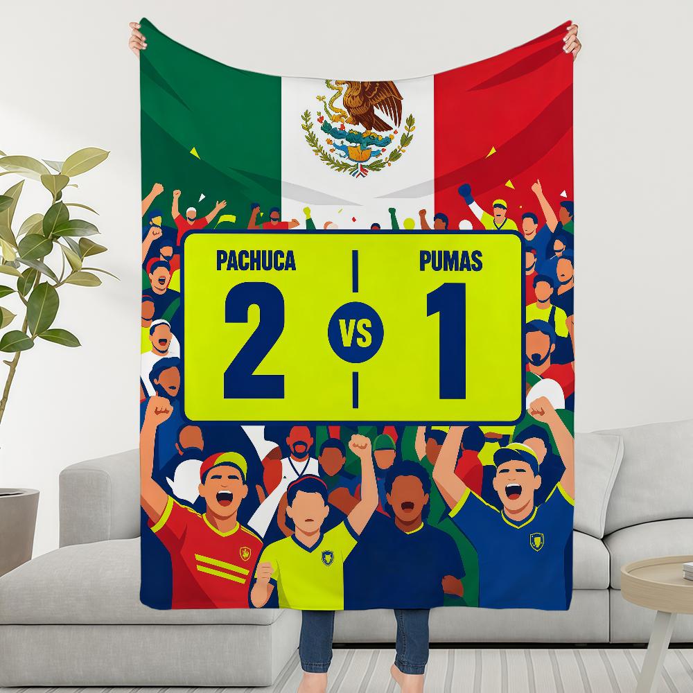 Mexican fans Blanket Soft Warm Furry Throw Super Kids Toys Bed Sofa Car Cradle