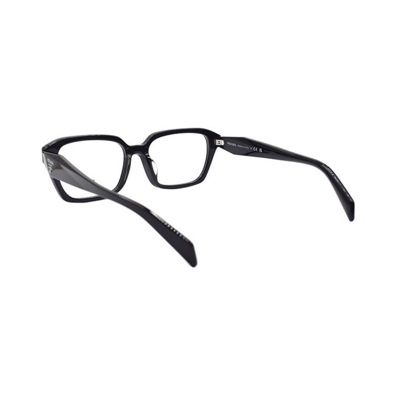 Prada [Available Prescriptions] F Black Rectangular Optical Frame Women's Style Black 55 In Original Box and Bag