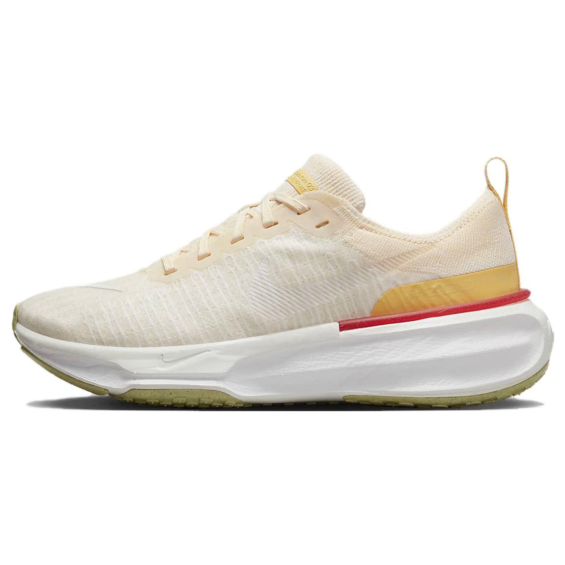 

Nike ZoomX Invincible Run 3 Светло-кремовый Золотистый топаз Морской коралл Женские 36