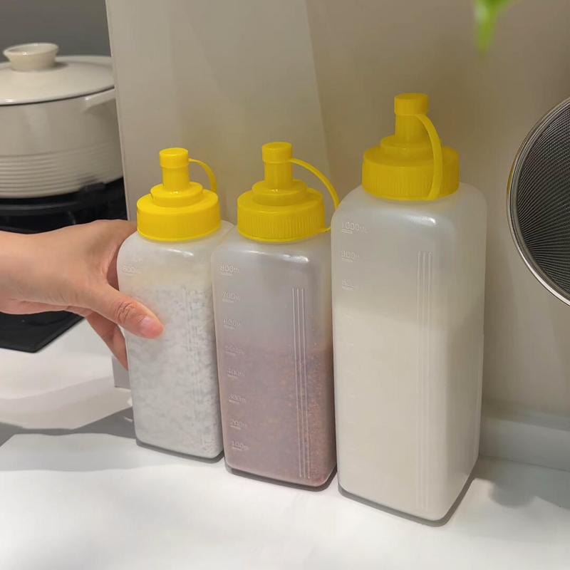 Plastic Powder Dispenser Bottles With Seal Moisture Proof And Smooth Pouring Perfect For Kitchen Cooking Baking Food Storage