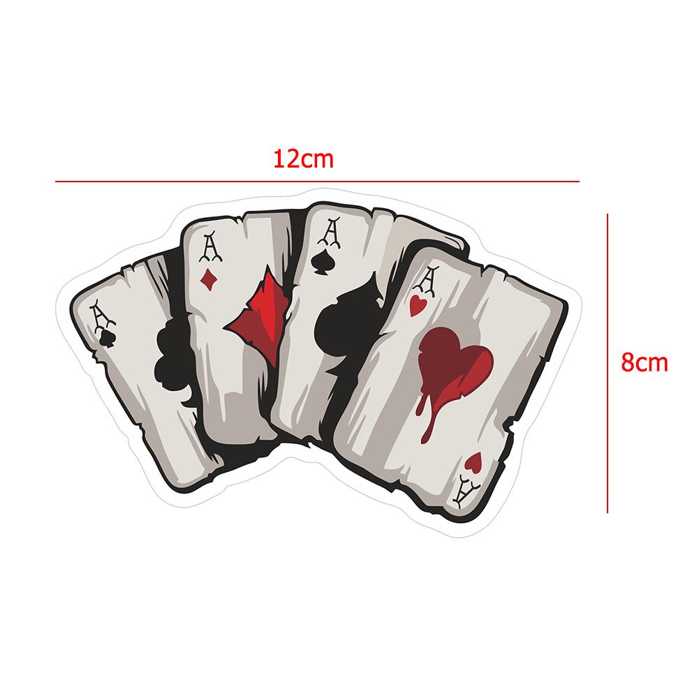 Car Window Stickers Playing Cards Vinyl Stickers Motorcycle Car Decoration