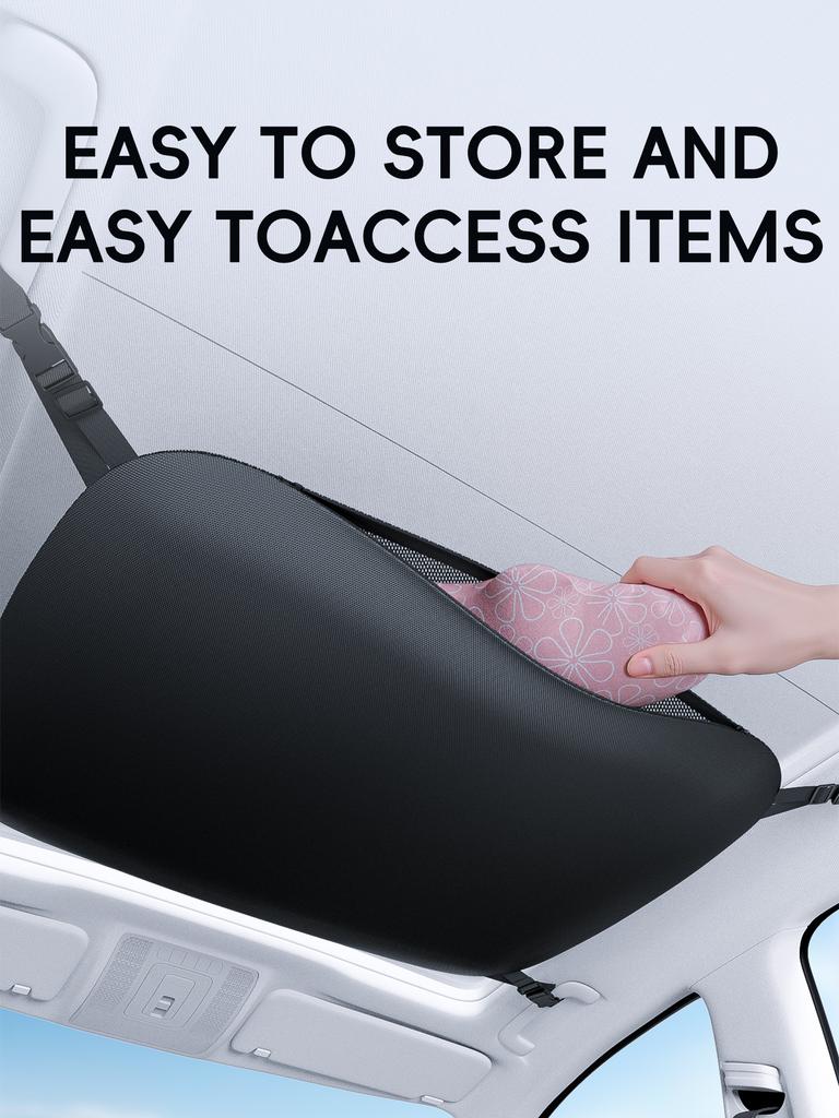 Super Large Capacity Car Roof Storage Bag Multifunctional Oxford Cloth Hanging Bag for Interior Storage