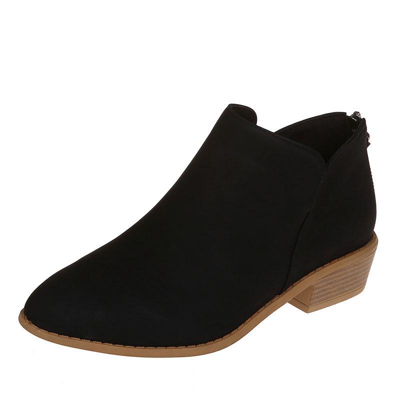 2025 Autumn Women s Round Toe Ankle Boots, Short Martin Boots 40