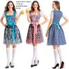 Women Dress Dirndl German Oktoberfest Bavarian Beer Wench Costume Maid Cosplay