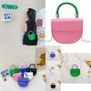 Fashionable Girls Mini Pu Handbag Chic Color Block Design Perfect For Everyday Use