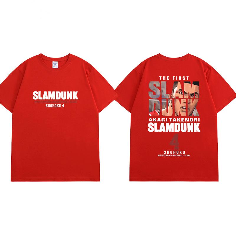 25 Theatrical Version of The Big Movie SLAM DUNK T-shirt SLAMDUNK Peripheral Support Clothes Sakuragi Blossom Road Short Sleeves