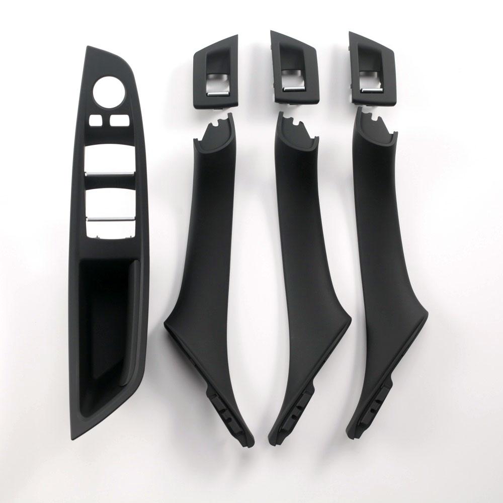 

LHD Beige Black Brown Oyster Car Interior Door Armrest Inside Pull Handle Set For BMW 5 Series F10 F11 523i 525i 528i 530i чёрный