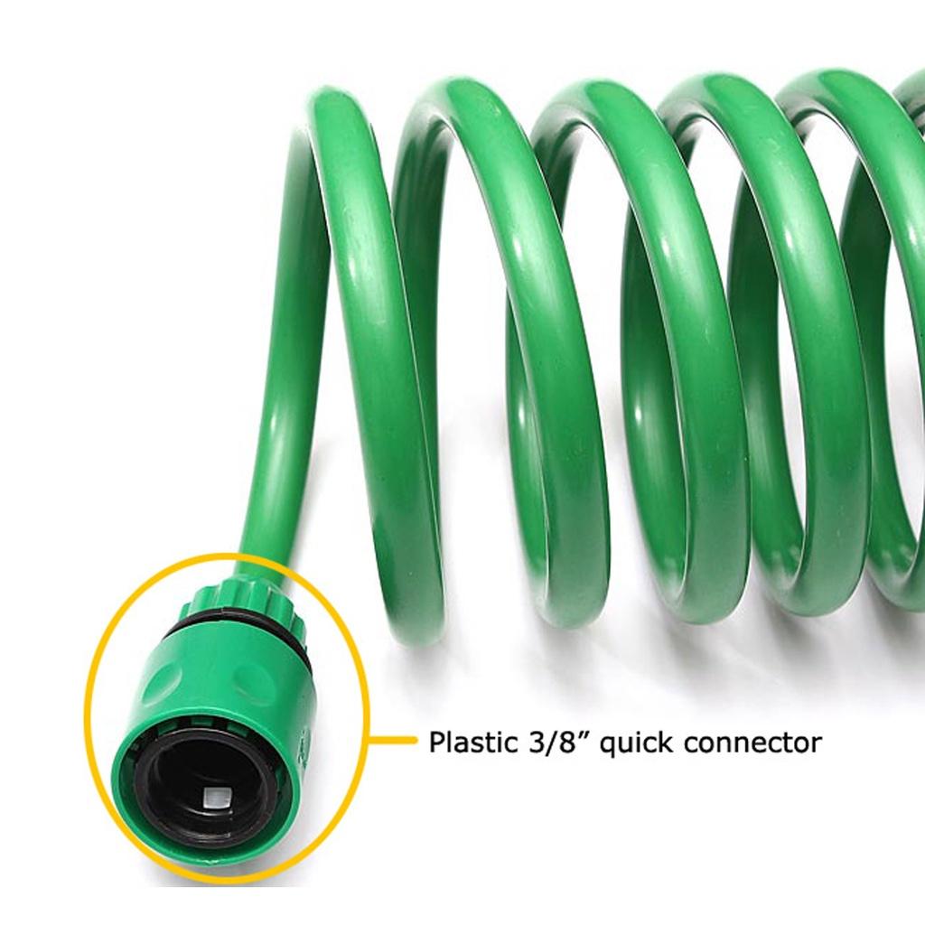 7.5M/15M/30M Garden Water Hose Retractable Coil Magic Flexible Car Cleaning Spring Pipe Plastic Hose Plant Watering With Spray Guns ABS+EVA