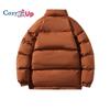 Cozy Up Winter Herren Plüsch Verdickte Parkas Stehkragen Jacke Mode Herren Parker Mantel Warm Dick Reißverschluss Mantel Gepolsterter Mantel für Männer