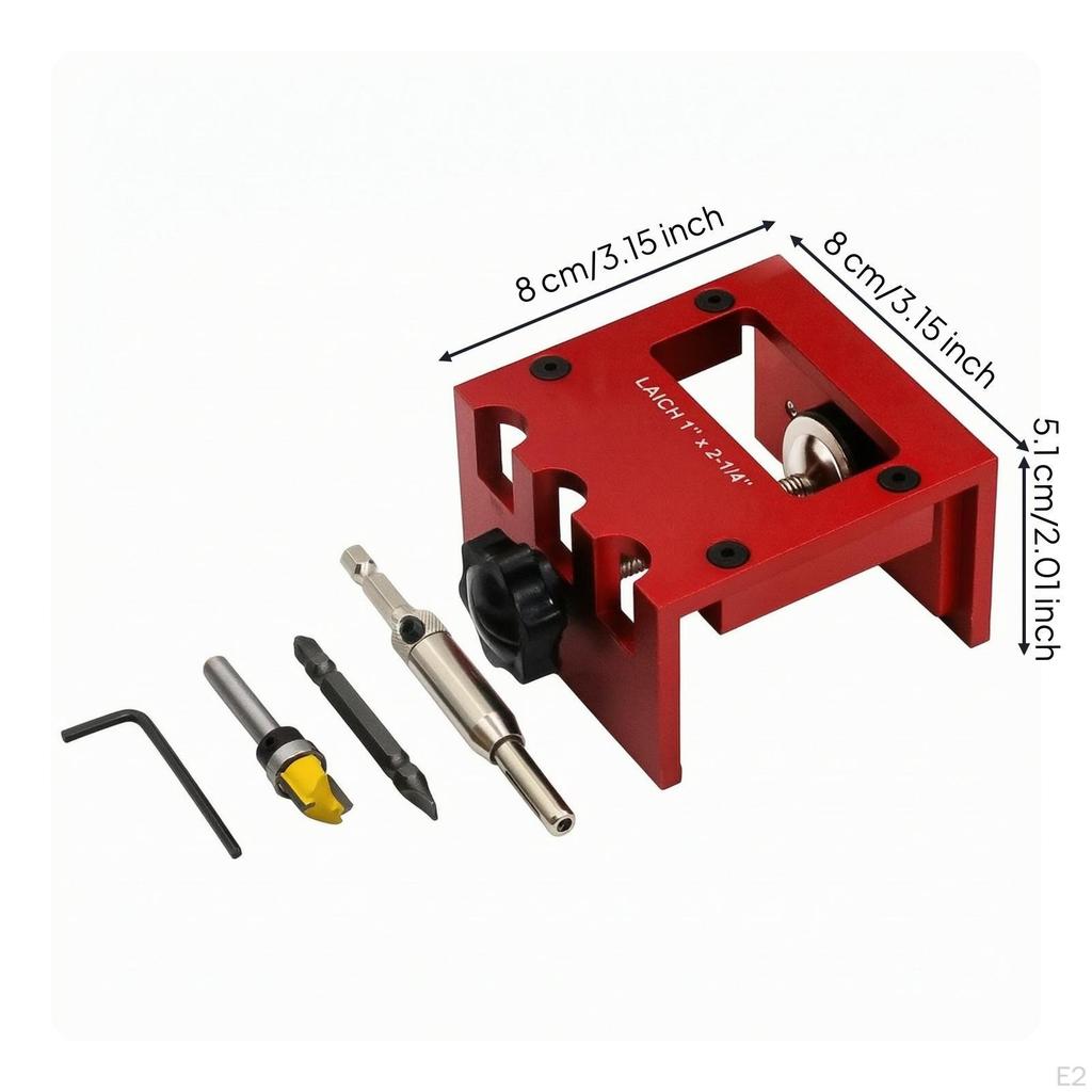 Door Lock Installation Kit | Rigid AluminumAlloy Body, Latch Jig, for Home