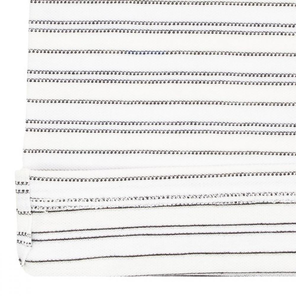 BlueTail WhiTe STripe Crop ShorT Sleeve T shirT azb2Ts06wT