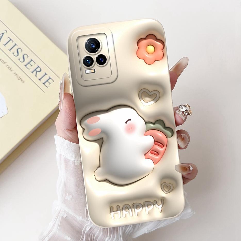 For Vivo V21e 4G Case V2061 Cute Funny Animals Painted Cover Soft Silicone Phone Case For Vivo V21 V 21 e VivoV21e Fundas Bumper