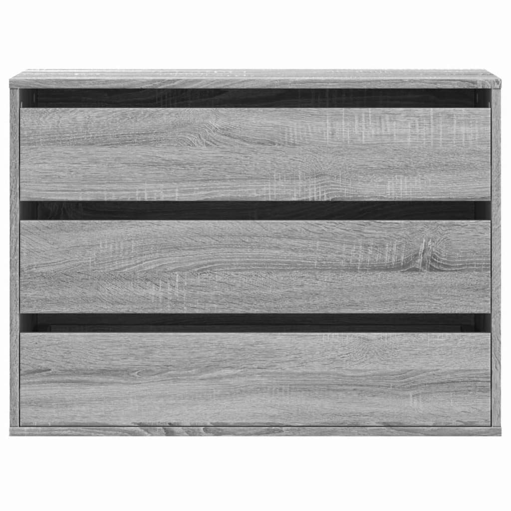 vidaXL Kommode Grau Sonoma 80x41x58 cm Holzwerkstoff