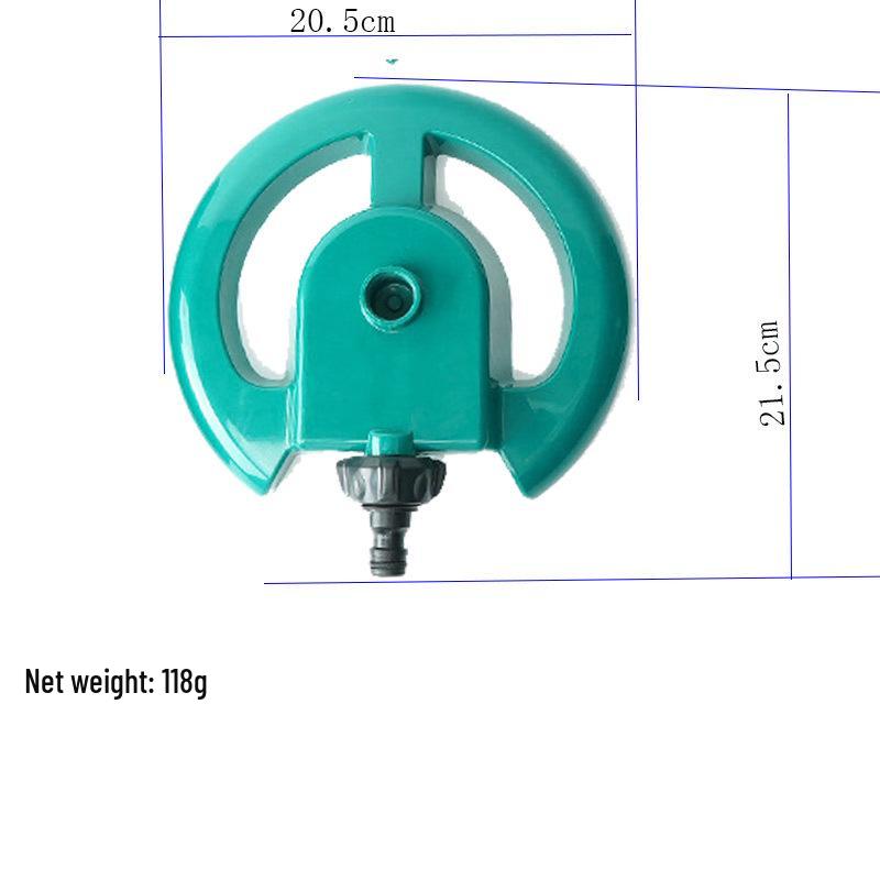 Horticultural Tripod Sprinkler: Large Round Rotating Nozzle for 360° Irrigation and Concrete Curing.