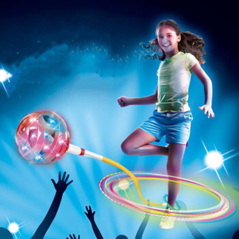 Upgraded Flash Jumping Rope Ball Kids Outdoor Fun Sports Toy Exercise Coordination And Balance Hop Jump Toy Ball