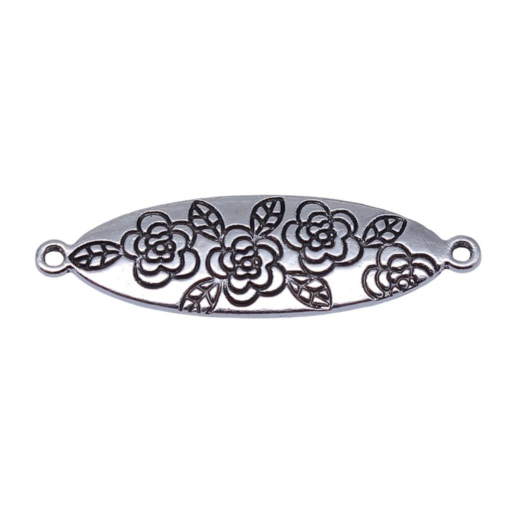 Filigree Diamond Shaped Connectors Ornate Multi Loop Links For Jewelry
