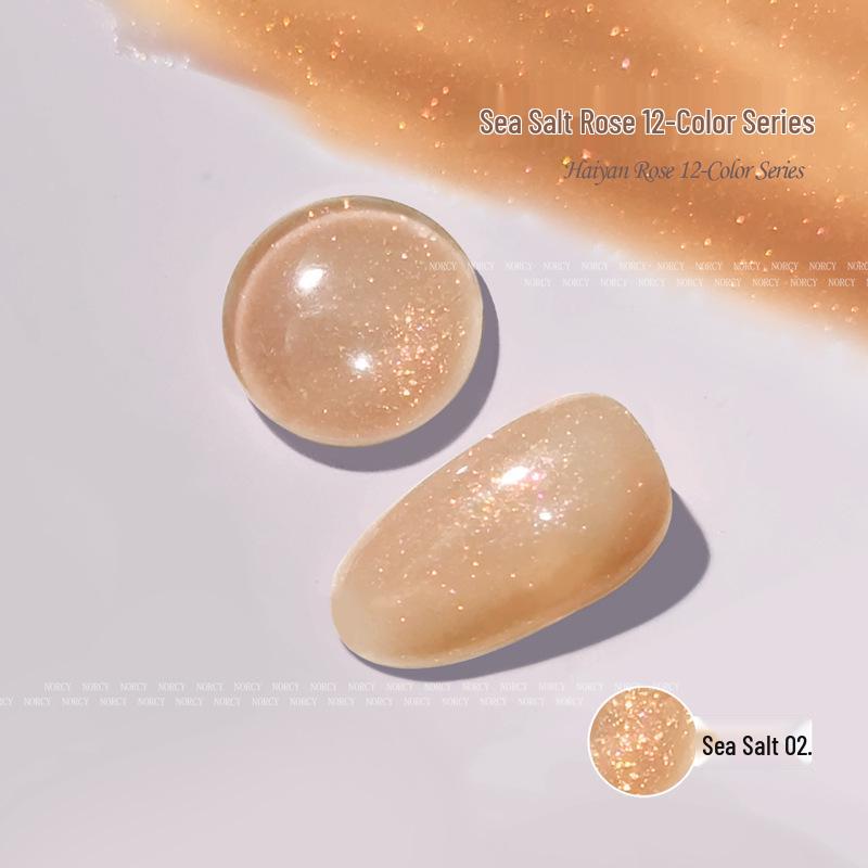 2025 Versatile Iridescent Pearlescent Glitter Nail Gel - High Density Super Sparkle for Nail Art