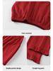 Red Zodiac Cotton Pajamas Set: Long Sleeve & Pants for Couples - Autumn/Winter Wedding & Home Wear