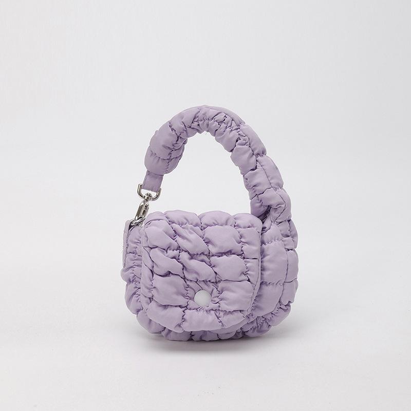 Trendy Pleated Cloud Handbag: Chic, Mini, Versatile Accessory Bag in Fashionable Korean Style