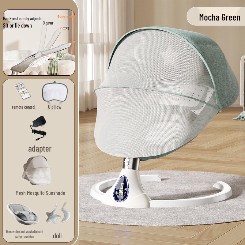 Electric Multifunctional Baby Soothing Rocking Chair with Cradle Feature