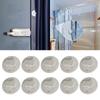 Pack of 10 Shower Splash Guards Clip Windproof Self Adhesive Shower Curtain Clip Bathroom Curtain Weight Clip Clamps
