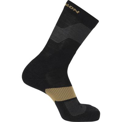 [Salomon] Meias X ULTRA CREW Masculinas LC2166300 PRETO/Alga S