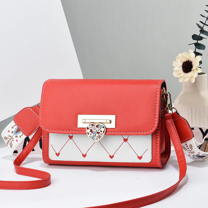 Bag women's new trendy foreign style shoulder messenger mobile phone bag versatile Internet celebrity small square bag