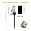 1PC Solar LED Owl Garden Stake Lights Realistic Outdoor Landscape Lighting Glow for Parks Pathways Ambient Spooky Stake Light