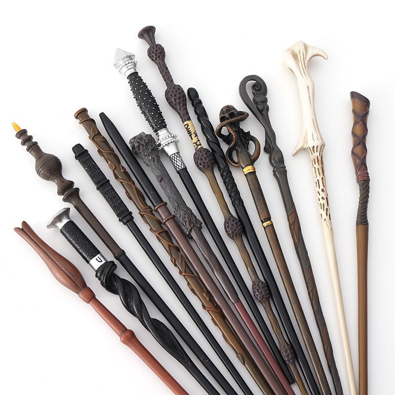Harry Potter & Hermione Exquisitely Carved Wands: Voldemort and Harry Versions