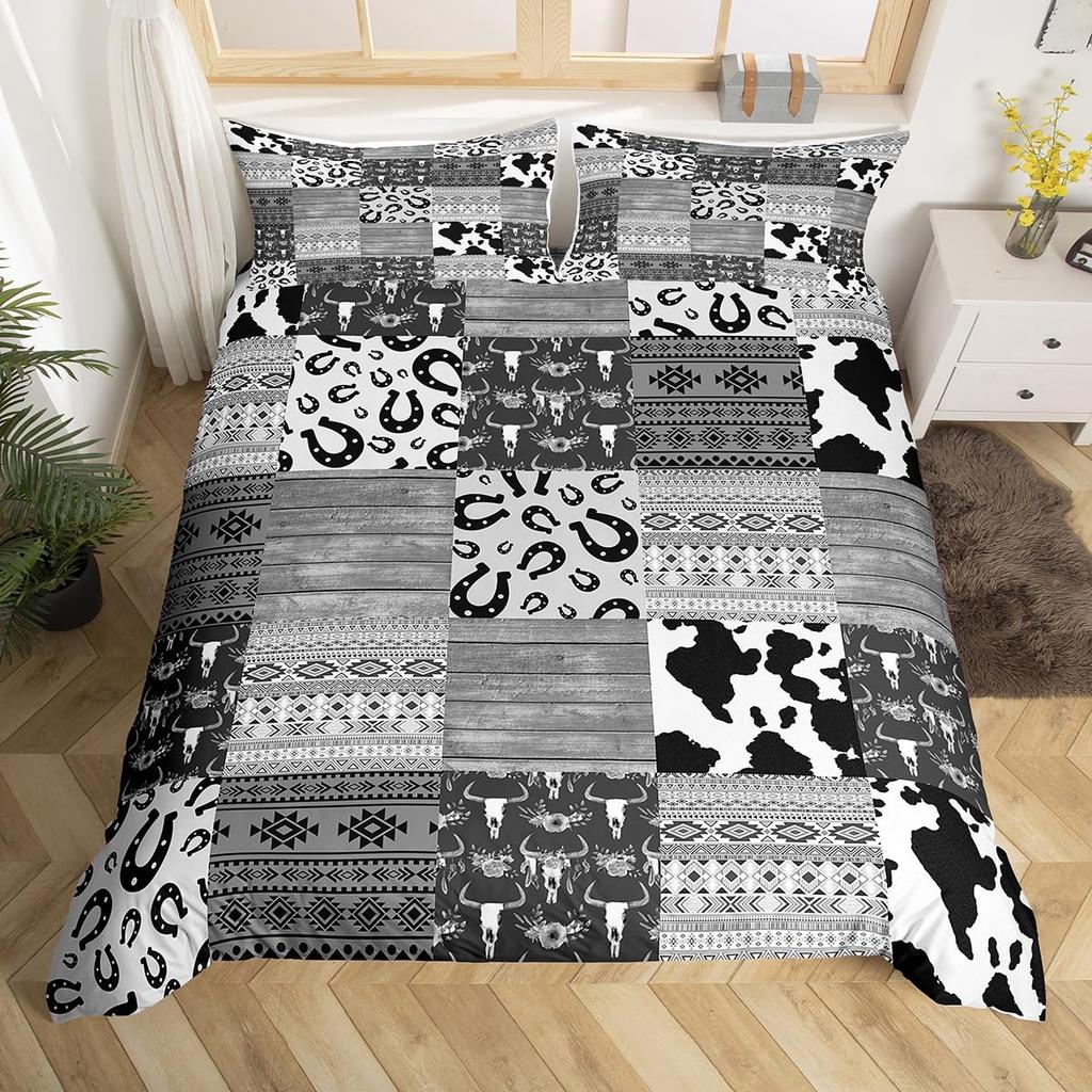 Milk Cow Duvet Covers for Teens Kids Queen Size Lightweight Quilt Covers Bedroom Decor Milk Cow Print Bedspread Covers No Quilt