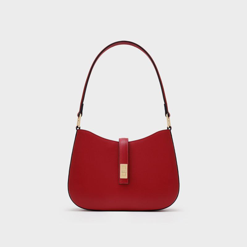 Leather Premium Textured Bag Women's 2025 New Product Fashion Versatile Simple Niche Shoulder Underarm Bag Crescent Bag