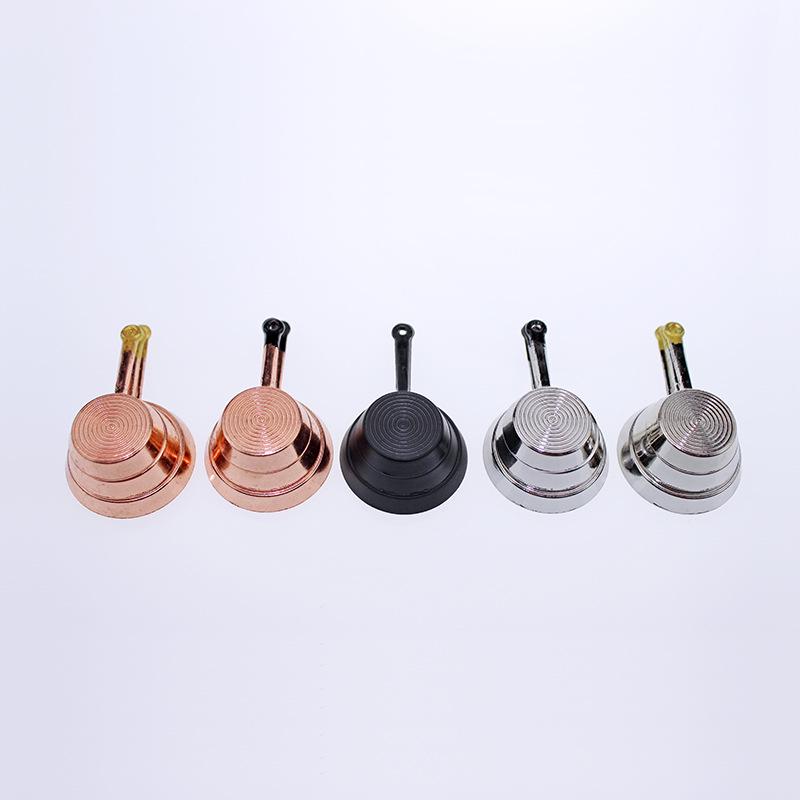 Miniature Dollhouse 3-Piece Frying Pan Set, Long-Handled Model 52D226