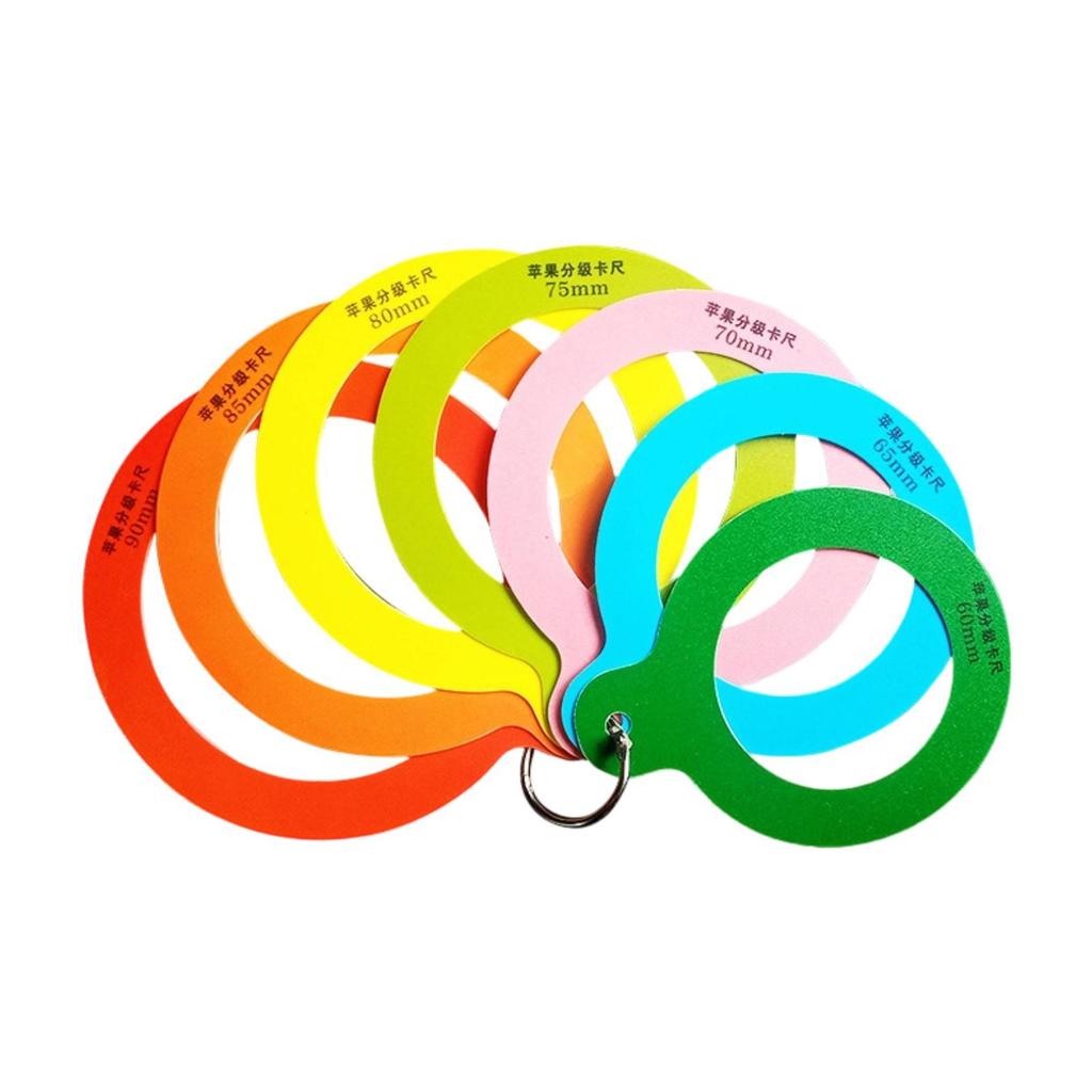 Circular Fruit Caliper, Apple Diameter Gauge, Flexible And Portable Grading Tool, Measuring Ruler,
