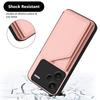 For Xiaomi Redmi Note 13 Pro+ 5G Case Card Holder Kickstand Skin-Touch Phone Cover with Wrist Strap