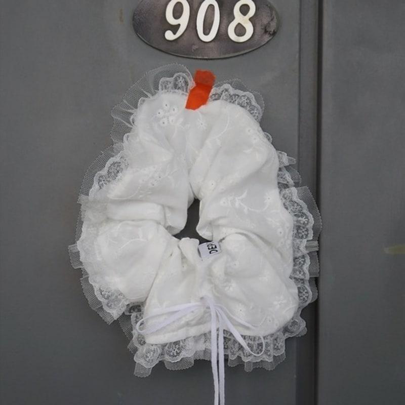 

depc RIBBON LACE SCRUNCHIE (WHITE) WHITE