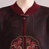 Plus-Velvet National Style Sweater for Middle-Aged and Elderly Women - Autumn/Winter Loose Fit