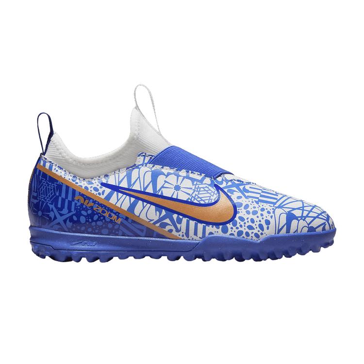 Nike Zoom Mercurial Vapor 15 Academy CR7 TF GS Azulejo Kids Sneakers Blue White Concord DV8190-182