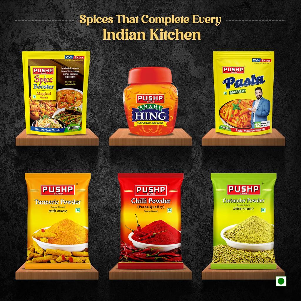Pushp Panipuri Masala Tangy Spicy Mint Tamarind Spice Mix for Authentic Indian Street Style Pani Puri 500g X Pack of 2