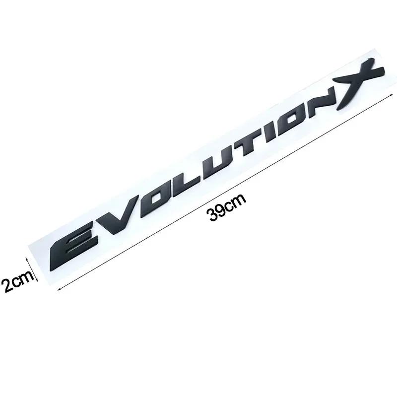 ABS Letters Decals Car Rear Trunk Emblem Sticker for Mitsubishi Evolution X Badge EVO Lancer 9 10 ASX L200 Pajero Eclipse