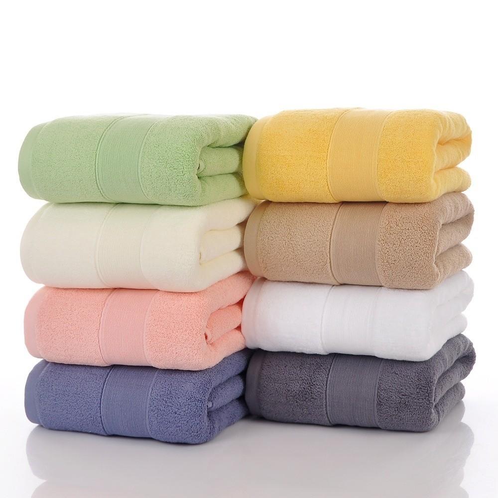 Comfortable Cotton Bath Towel Thickened Water Absorption Face Towel Soft Texture Quick Drying Hand Towel For Hotel Bathroom