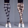 Mode Fitness Leggings Große Größen High Waist Hose Karierte Leggings Damen Sexy Hosen Push Up Leggings
