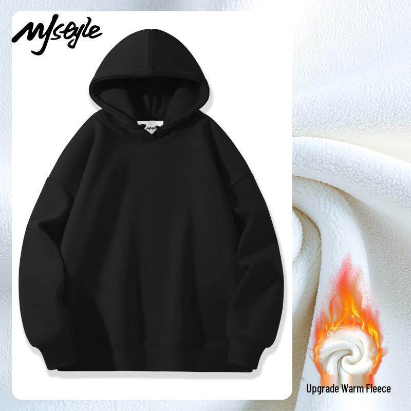 MJ STYLE Women's Drawstring Hooded Fleece Sweatshirt