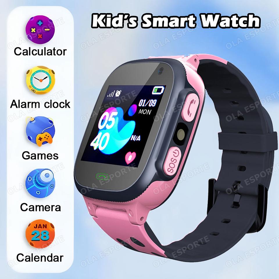 New Kid Smart Watch for Children Real Time Positioning 2G Sim Card SOS Phone Call Waterproof Video Call Safety Footprint Tracker