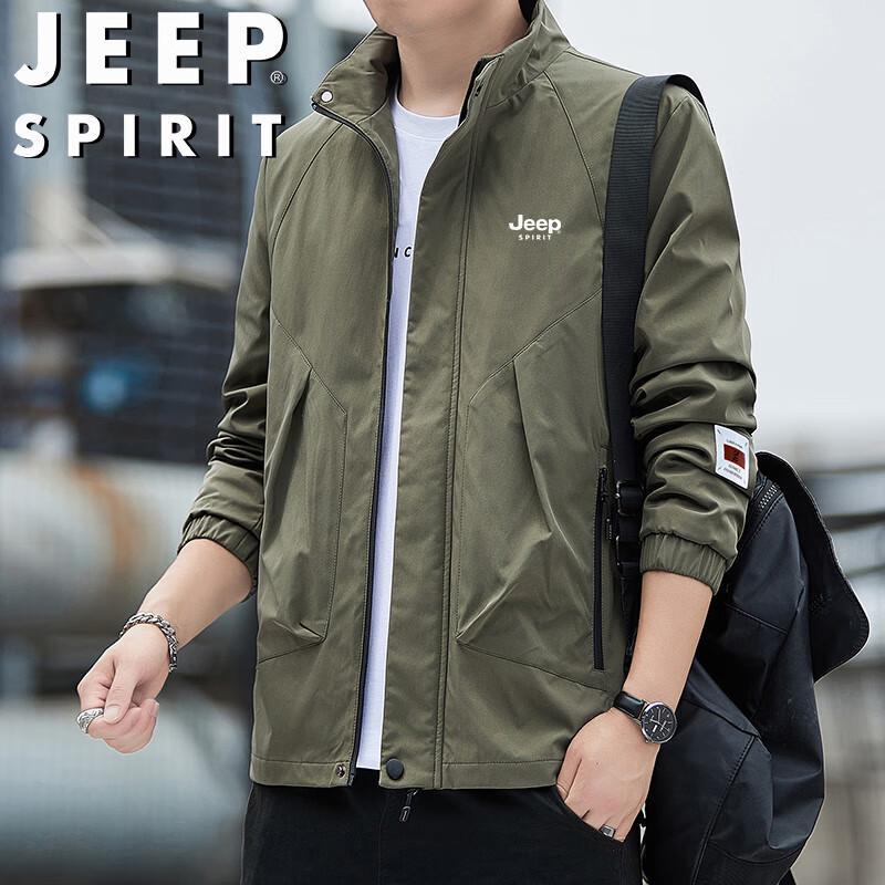 

JEEP SPIRIT Men s Casual Stand Collar Jacket XL